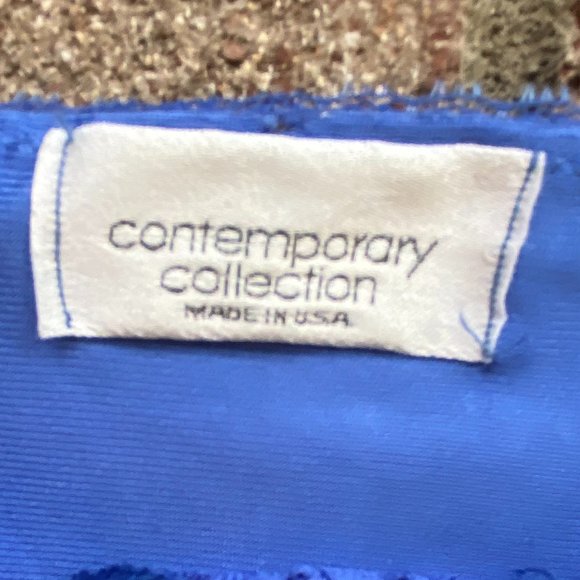 Vintage CONTEMPORARY COLLECTION Blue High Cut Nylon One Piece Nightie Lingerie - Picture 2 of 9